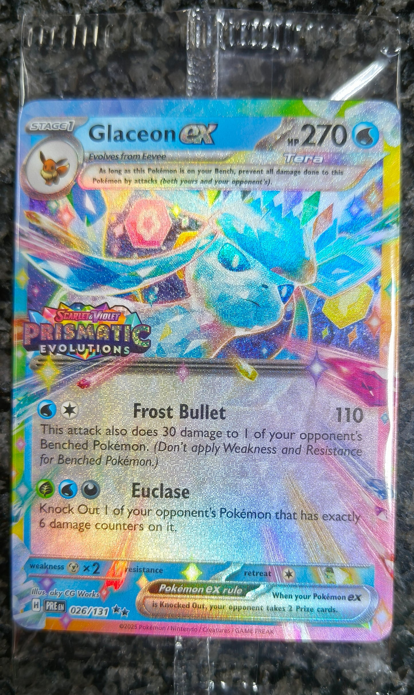 Glaceon ex (Prismatic Stamp) 026/131
