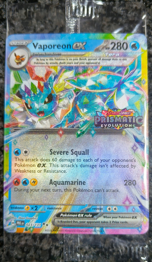 Vaporeon ex (Prismatic Stamp) 023/131