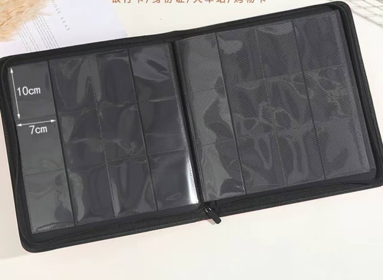12 Pocket Black Lotus Side Loading Zip Card Binder | 480 cards
