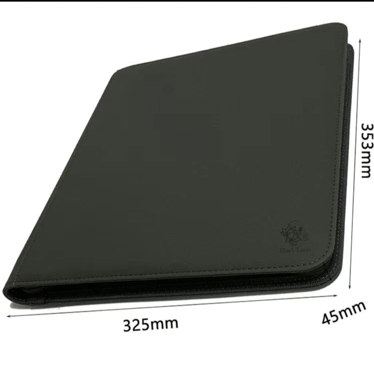 12 Pocket Black Lotus Side Loading Zip Card Binder | 480 cards