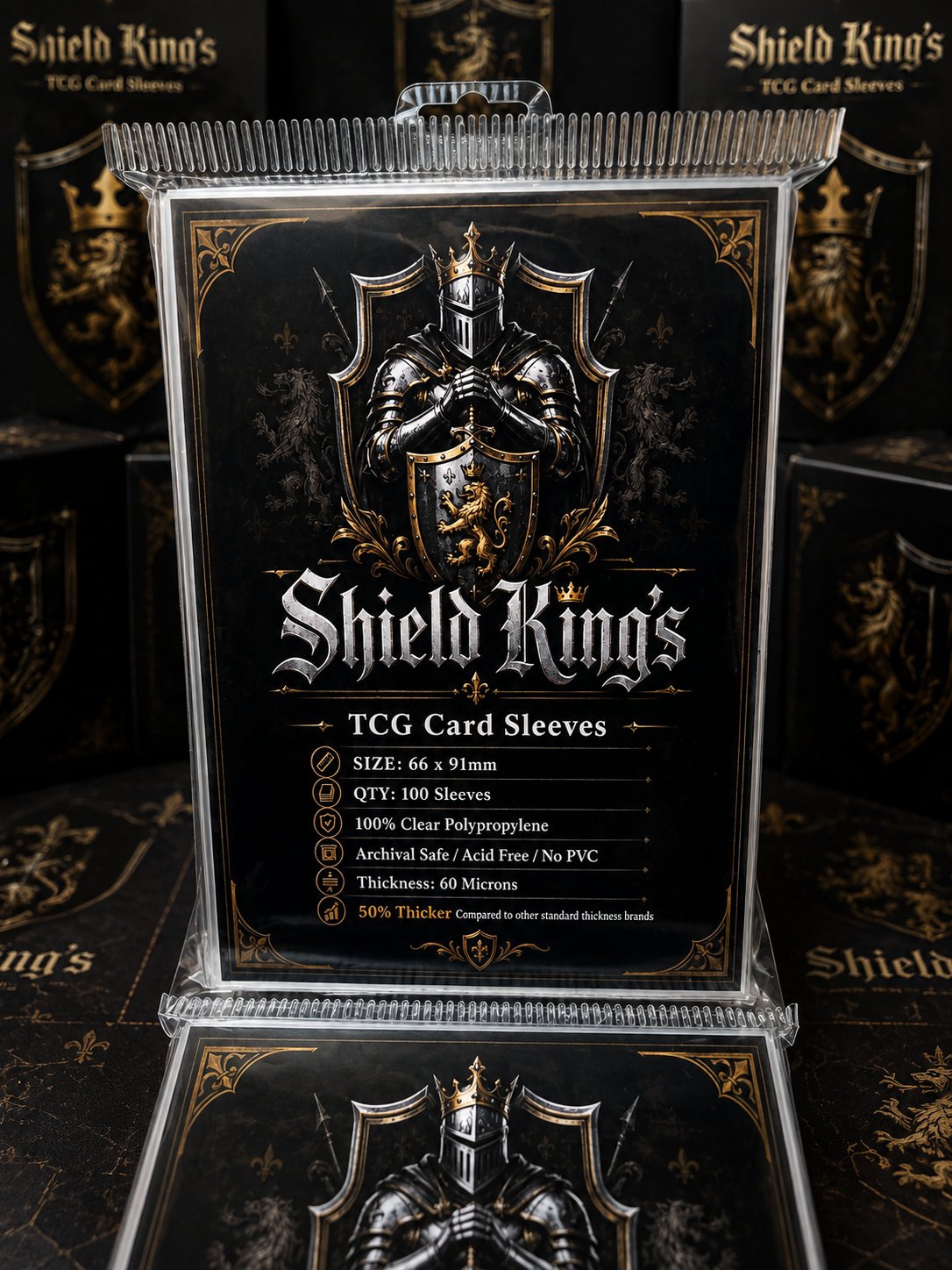 Shield King sleeves (100)